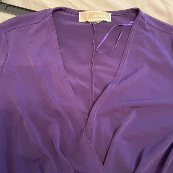 Michael Kors wrap around dress in deep purple in size 2 - Picture 5 of 5